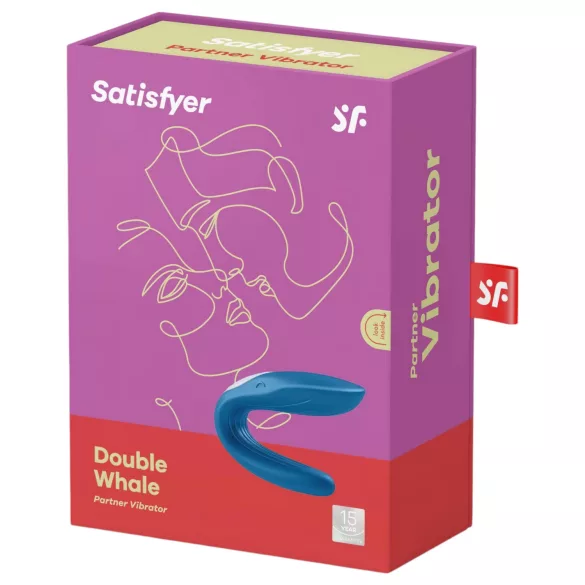 Satisfyer Double Whale - вибратор за двойки с 2 мотора - син