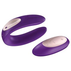   Satisfyer Double Plus Remote - безжичен, акумулаторен двоен вибратор (лилав)