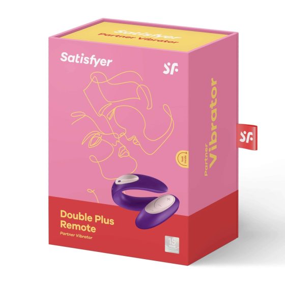 Satisfyer Double Plus Remote - радиоуправляем, акумулаторен вибратор (лилав)