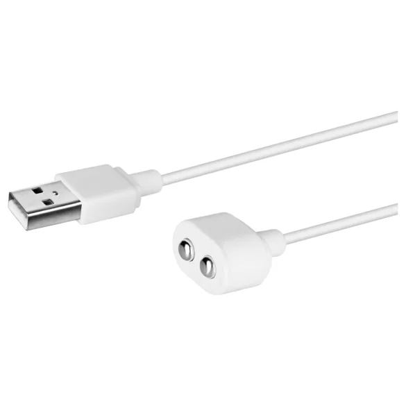 Satisfyer - магнитен USB кабел за зареждане - бял