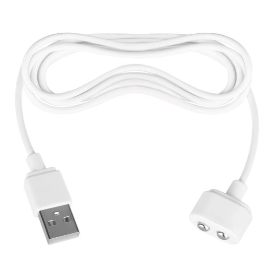 Satisfyer - Магнитен USB кабел за зарядно устройство (бял)