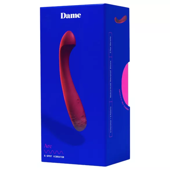 Dame Arc - вибратор за G-точка с акумулатор - розов