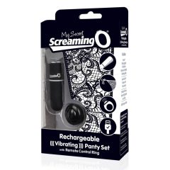   Screaming O MySecret - Акумулаторни вибриращи ремъци - черни (S-L)