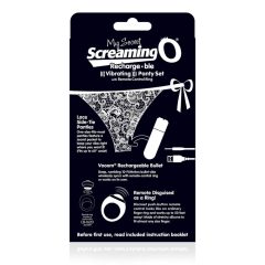   Screaming O MySecret - Акумулаторни вибриращи ремъци - черни (S-L)