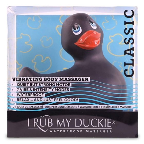 My Duckie Classic 2.0 - Игрив патешки водоустойчив клиторен вибратор (черен)