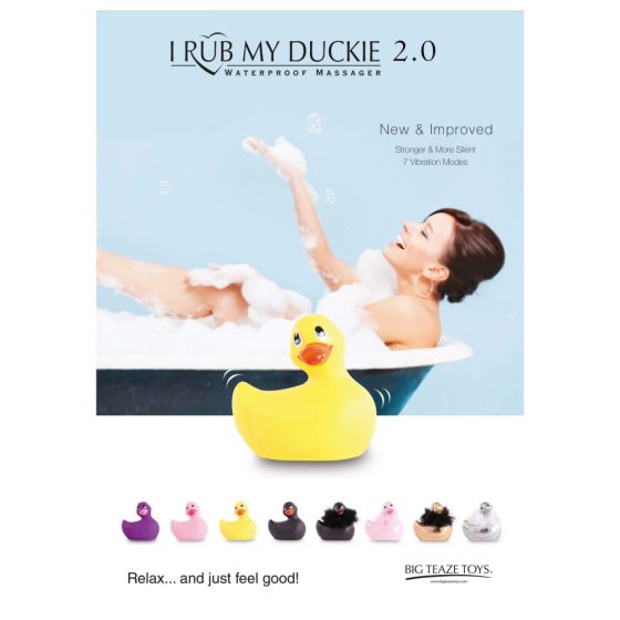 My Duckie Paris 2.0 - Игрива патица, водоустойчив клиторен вибратор (черен)