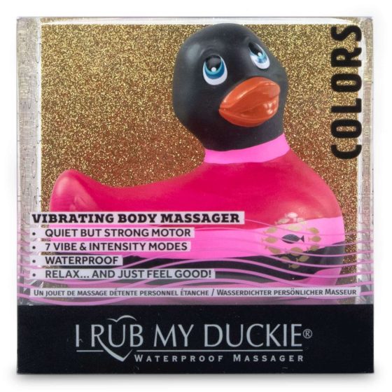 My Duckie Colors 2.0 - водоустойчив клиторен вибратор (черно-розов)