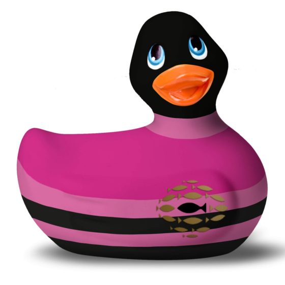 My Duckie Colors 2.0 - водоустойчив клиторен вибратор (черно-розов)