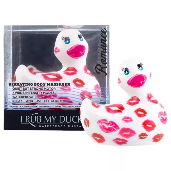 My Duckie Romance 2.0 - водоустойчив вибратор за клитор (бяло-розов)