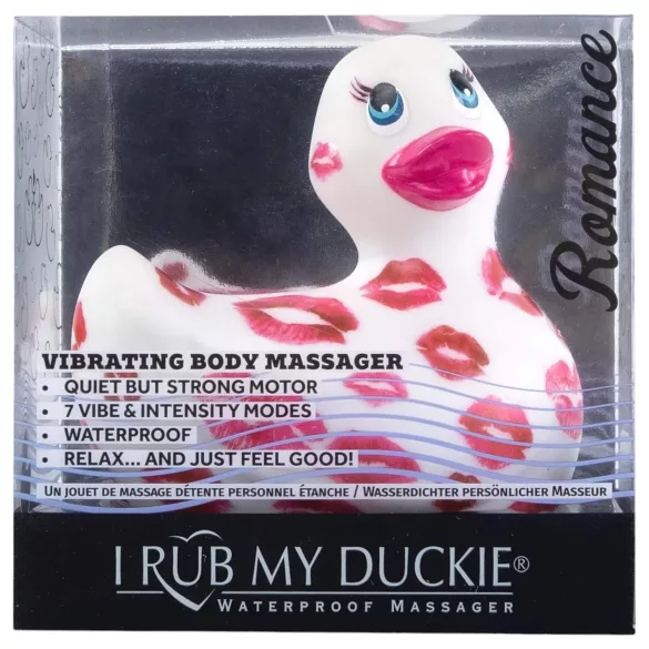 My Duckie Romance 2.0 - водоустойчив вибратор за клитор (бяло-розов)