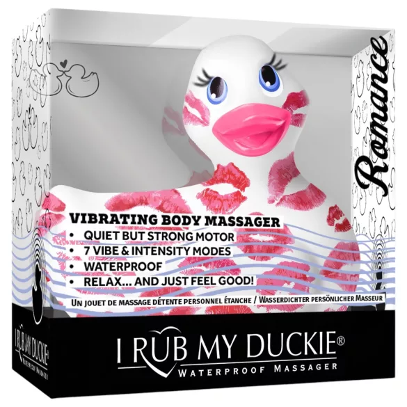 My Duckie Romance 2.0 - водоустойчив вибратор за клитор (бяло-розов)