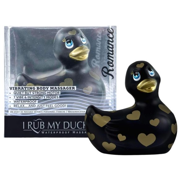 My Duckie Romance 2.0 - клитор вибратор (черно-златист)