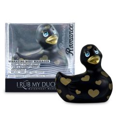   My Duckie Romance 2.0 - патешки водоустойчив клиторен вибратор (черно-златист)