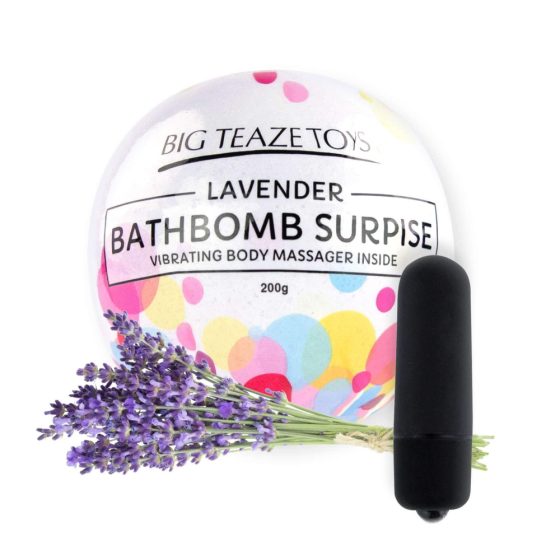 Big Teaze Toys - mini vibrator in a bath bomb (lavender)