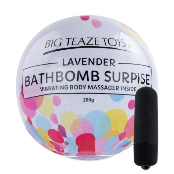 Big Teaze Toys - mini vibrator in a bath bomb (lavender)
