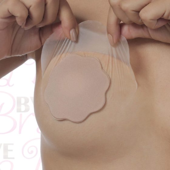 Bye Bra F-H - невидими лепенки за увеличаване на гърдите - голи (3 чифта)