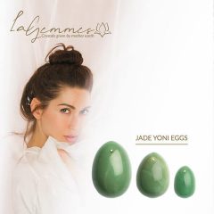   La Gemmes Yoni - комплект топчета за гекони - камък нефрит (3бр.)