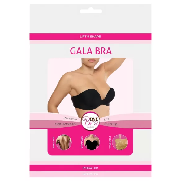 Bye Bra - push-up сутиен с невидима поддръжка - черен