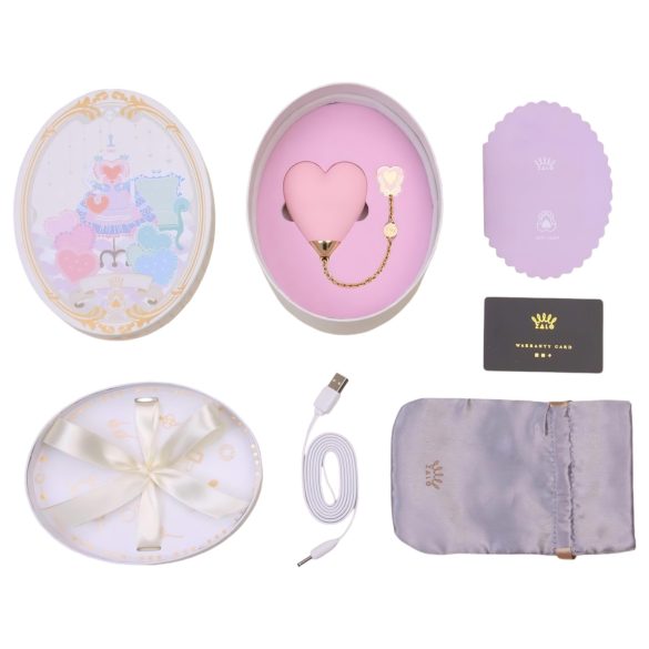 ZALO Baby Heart - интелигентен водоустойчив вибратор за клитор (лилав)