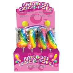   Rainbow Cock Pop - близалка под формата на пенис (85 g) - с плодов вкус