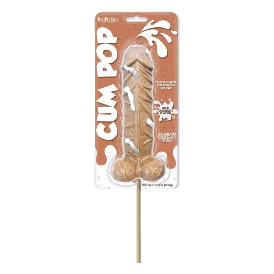 Cum Cock Pop - пенис близалка GIGA (295g) - млечен шоколад