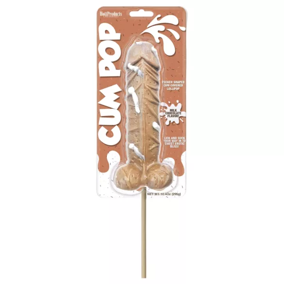 Cum Cock Pop - пенис ГИГА близалка (295g) - млечен шоколад