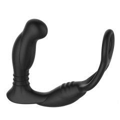   Nexus Simul8 - Акумулаторна вибрираща пенис халка с анален вибратор (черна) 