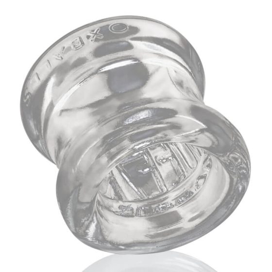 OXBALLS Squeeze - пръстен и носилка за тестиси (полупрозрачна)