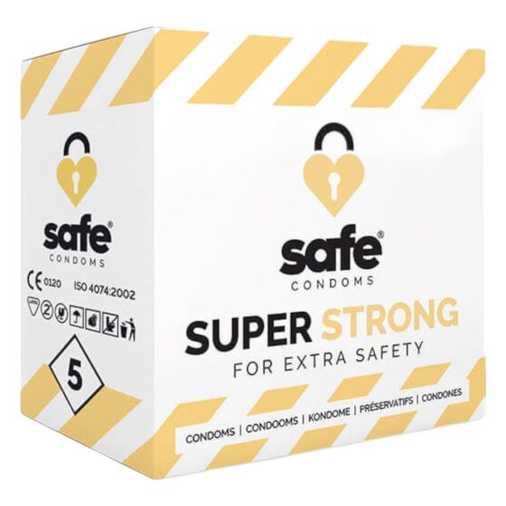 SAFE Super Strong - изключително силен презерватив (5 бр.)
