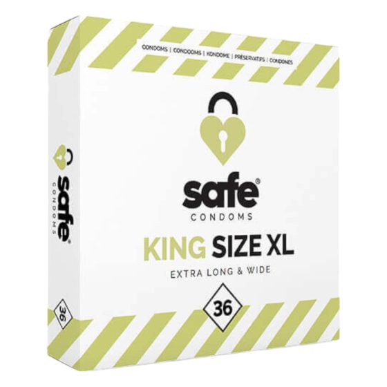 SAFE King Size XL - изключително голям презерватив (36 бр.)