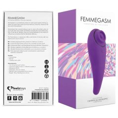   FEELZTOYS Femmegasm - 2 в 1 клит. вибратор с акумулатор (лилав)