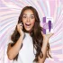 FEELZTOYS - вибратор за клитор и вагина 2в1 с акумулатор - лилав