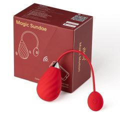   Magic Motion Sundae - интелигентно вибриращо яйце с възможност за презареждане (червено)