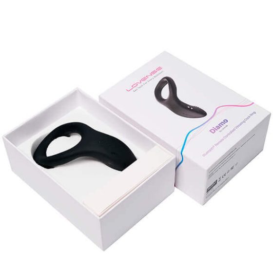 LOVENSE Diamo - интелигентен вибриращ пенис пръстен (черен)