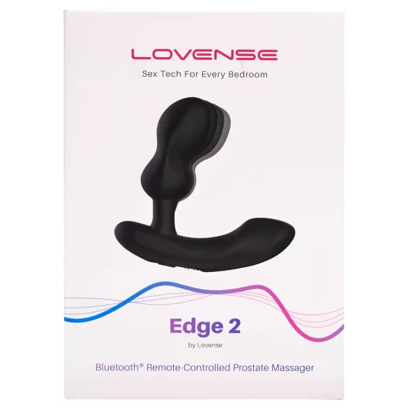 Lovense Edge 2 - вибратор за простата с управление чрез приложение за мъже (черен)
