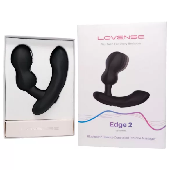 Lovense Edge 2 - вибратор за простата с управление чрез приложение за мъже (черен)