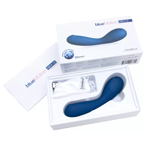 OHMIBOD Bluemotion Nex 2 - умен, акумулаторен G-точков вибратор (син)
