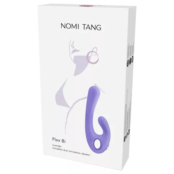 Nomi Tang - вибратор с клиторен стимулатор - акумулаторен - лилав