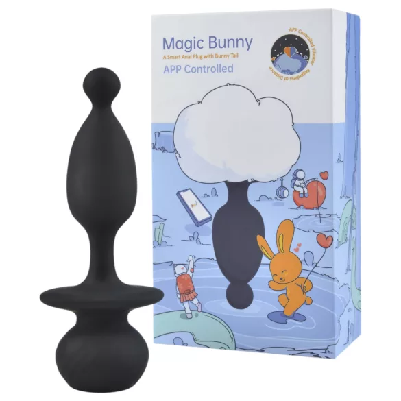 Magic Motion Bunny - анален вибратор за стимулация с опашка - бял