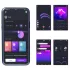 Magic Motion Rise - Вибриращ пръстен за пенис с управление чрез приложение, за мъже (черен)