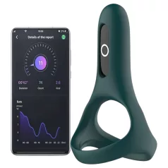   Magic Motion Rise - вибриращ пенис пръстен с управление чрез приложение за мъже (зелен)