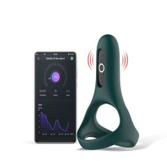   Magic Motion Rise - интелигентен вибриращ пенис пръстен с батерия (зелен)