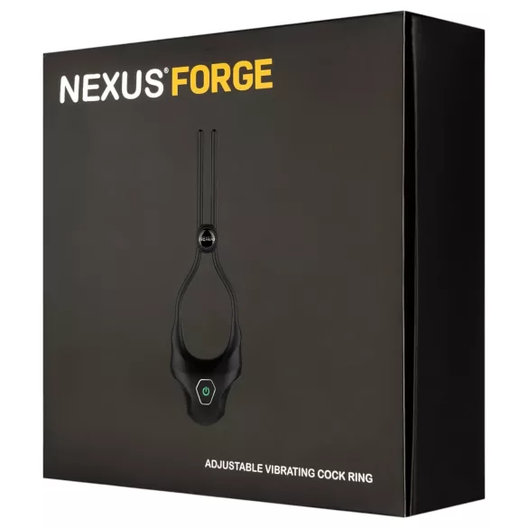 Nexus Forge - вибриращ пенис ринг с регулиране - черен