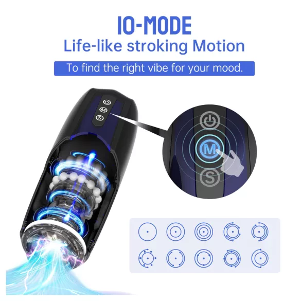 Magic Motion Xone - мастурбатор с управление чрез приложение за мъже (син)