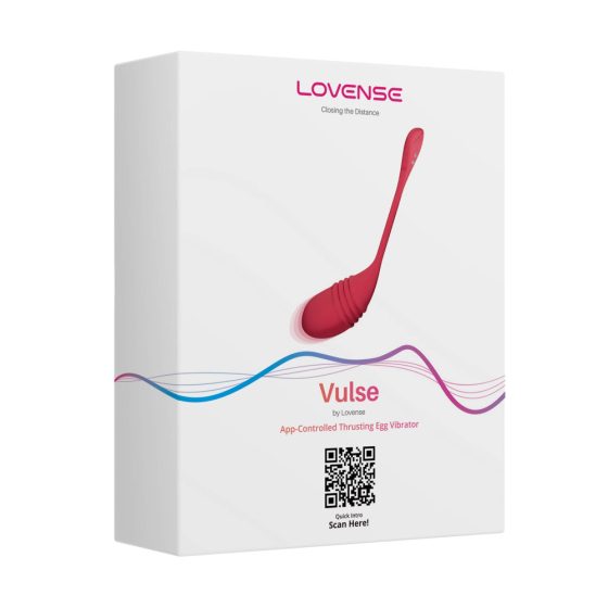 LOVENSE Vulse - интелигентно вибриращо яйце за натискане (червено)