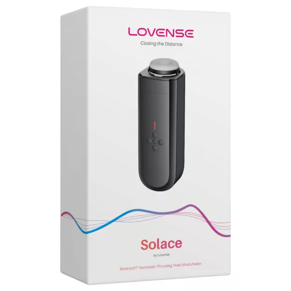 Lovense Solace - мастурбатор с управление чрез приложение за мъже (черен)