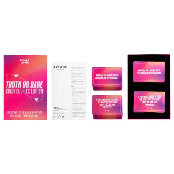 Tease&Please - игра истина или предизвикателство за двойки - на английски