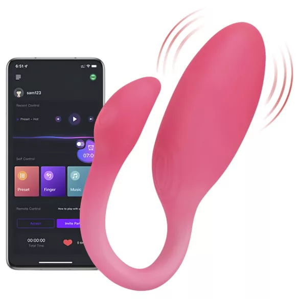Magic Motion Flamingo Max - интелигентно вибро яйце (розово)