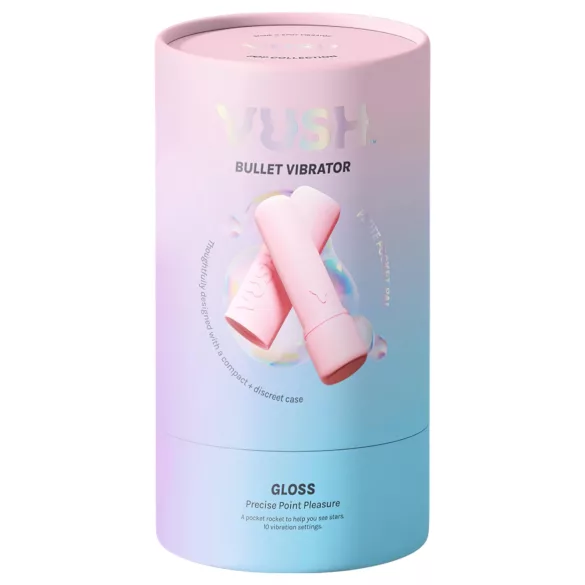 Vush Pop Gloss - мини вибратор с презареждаща батерия, водоустойчив, розов